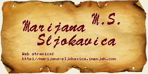 Marijana Šljokavica vizit kartica